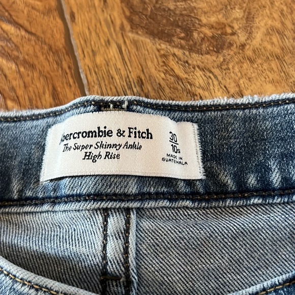 Abercrombie & Fitch Super Skinny Ankle High Rise 30 10S - Picture 12 of 14